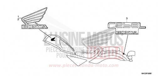 MARQUE/RAYURE CMX500AK de 2019